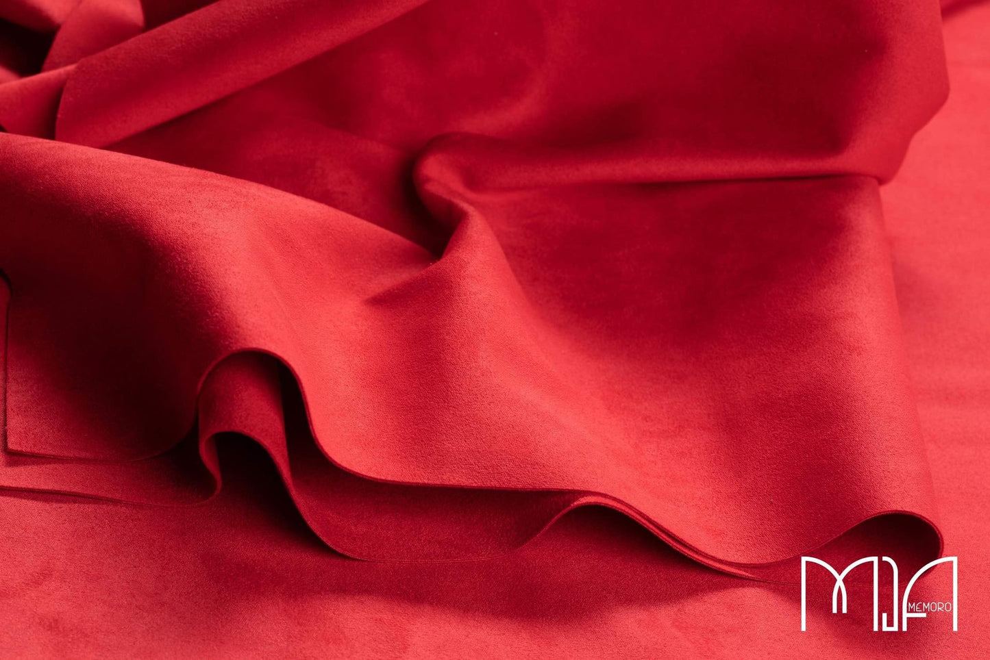 Faux double-sided suede/Royal red/