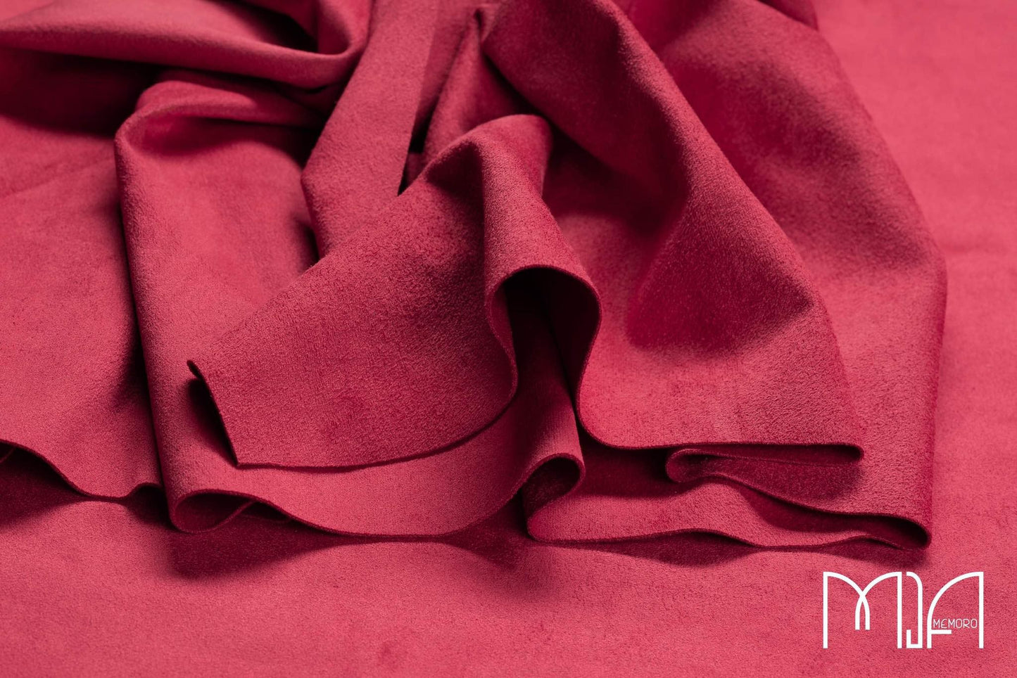 Faux double-sided suede/Sour cherry/