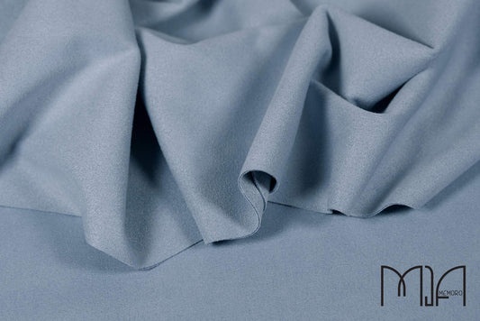 Faux double-sided suede/Blue crystal/