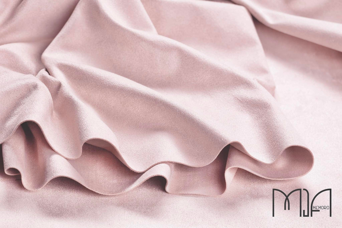 Faux double-sided suede/Pink cream/